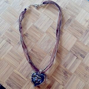 Glass Heart Necklace